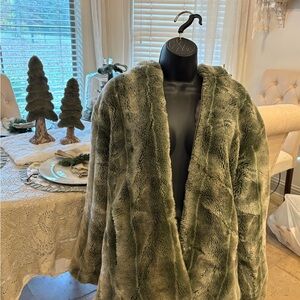 Blanc Noir Olive Teddy Jacket